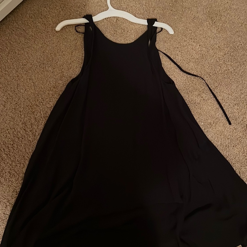 Silence + noise Black mini dress